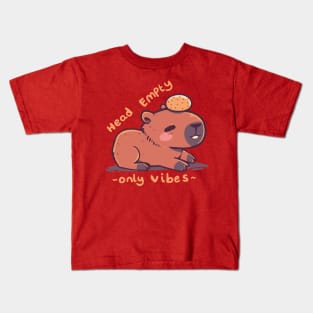 Head Empty Capybara Kids T-Shirt